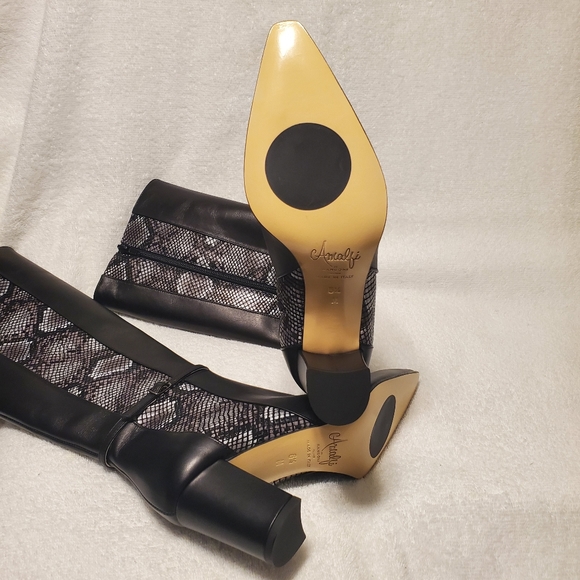 AMALFI RANGONI Istria Tall Boot Black Chantal - Picture 5 of 8